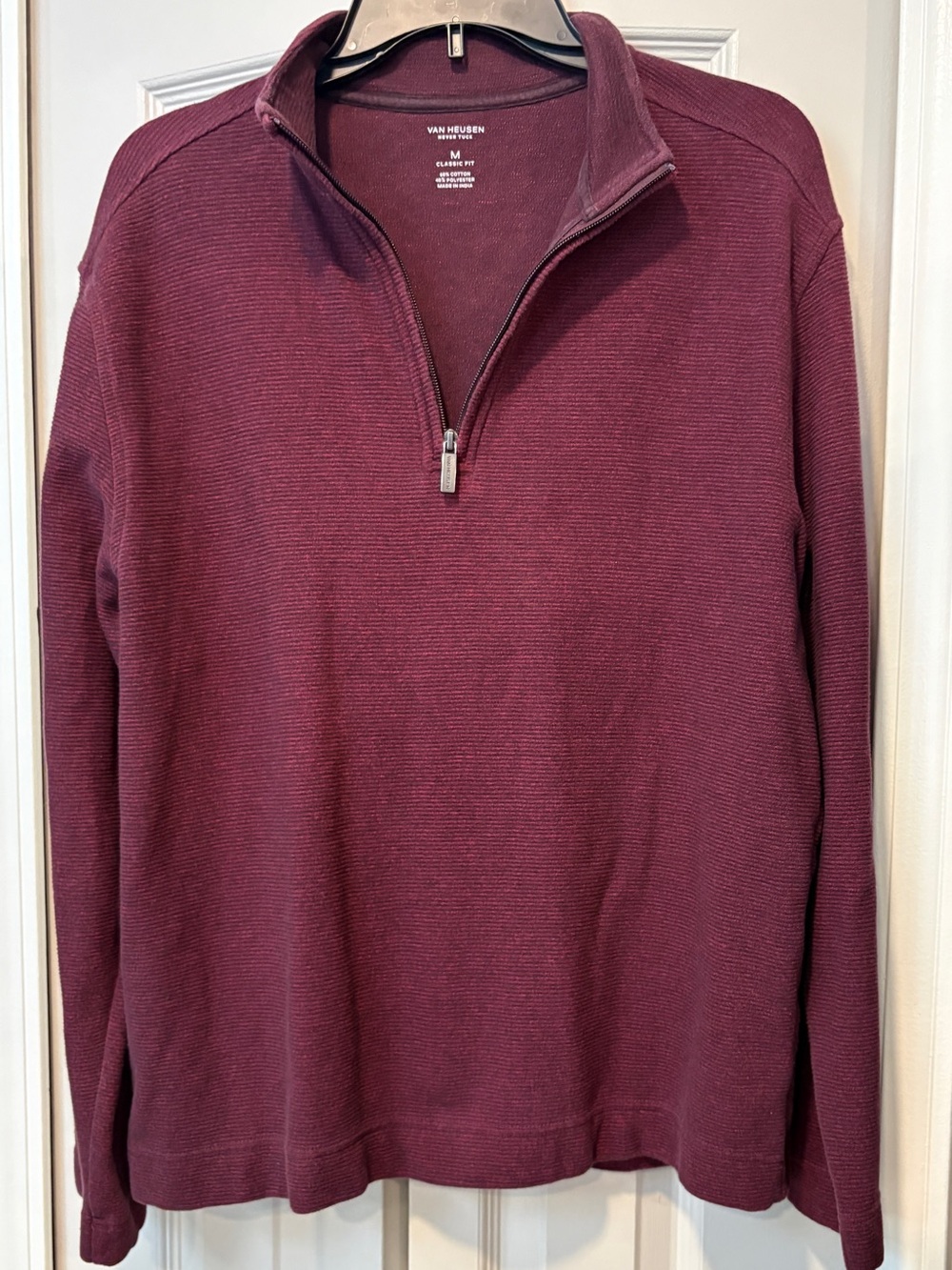 Men's 1/4 Zip Sweater Van Heusen, Medium